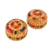 Craftam Decorative Jewelry Dibbi, Vanity Box, Sindoor Dabbi, Kumkum Box for Wedding ((Pack of 2) - Image 3