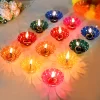 Transparent Floating Hard Plastic Diya For Home Decor, Diwali Decoration Gifts