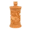 Wooden Antique Design Cigarette Case Holder Stand Storage Box (14x7x7 cm, Natural Wooden Color) - Image 2