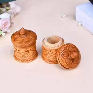 Wooden Sindoor Box