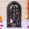 Metal Shree Ram Lalla Murti in Ayodhya Mandir Ramlalla Temple Idol Ram Lalla Statue for Pooja Home Decor (Hight : 4.5 Inch, Black)