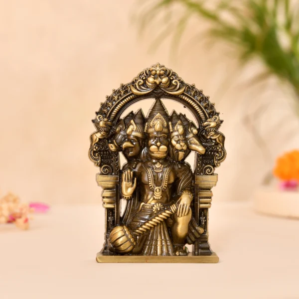 Metal Panchmukhi Hanuman Idol