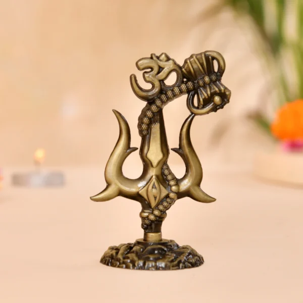 Metal Trishul for Car Dashboard