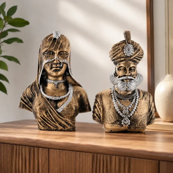 Rajasthani Couple Statue