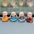 Craftam Polyresin Set of 4 Monk Buddha Statues Showpiece for Car Dashboard, Home Decoration (Multicolor)