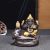 Ganesha Smoke Fountain Backflow Waterfall Cone Incense Holder Showpiece Statue with 20 Back Flow Incense Cones (G3 Gold)