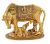 Big Size Oxidized Metal Kamdhenu Cow and Calf with Baal Krishana Idol (19X13X15 CM Weight: 800 Gram) 