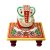 Marble Ganesha Chowki idol for Home Decor and Gift