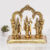 White Metal Gold Ram Darbar Idol with Rectangle Base for for Home Temple and Gifts