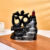 Polyresin Black Gold OM Smoke Backflow Incense Holder with 20 Incense Cone