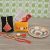 Craftam Rakhi Gifts for Brother Combo Set- Marble Pooja Thali , Raksha Bandhan Greeting , Roli Rice Pack and 4 Rakhi ( For Bhaiya , Bhabi and 2 Kids)