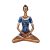 CRAFTAM Yoga Lady Statue – Poly Resin Decorative Statue Figurine Showpiece for Home Décor Table Top Living Room Gift Item (Blue & Golden)