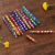 Rajasthani Handicrafts Lakh Mirror and Beats Work Ball Pen Set for Gift to Teacher (Blue Colour, 10 Pens)