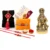 Craftam Rakhi Gifts for Brother Bhabi Combo- Hanuman Idol, Raksha Bandhan Greeting, Roli Rice Pack and 4 Rakhi (for Bhaiya, Bhabi and 2 Kids)