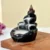 Ceramic Backflow Smoke Fountain Incense Cone Holder for Home Decor Gifts with 20 Smoke Cones