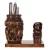 Wooden Pen Stand With Ganesha for Child Desk, Office Use and Gifts