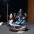 Ganesha Smoke Fountain Backflow Waterfall Cone Incense Holder Showpiece Statue with 20 Back Flow Incense Cone (Blue)