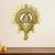 Craftam Alloy Metal Lord Ganesha Surya Wall Hanging Showpiece Figurine | Metal Handcrafted Decorative Showpiece for Wall Décor, Wall Hangings, Home Décor, Diwali Décor – Gold