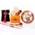 CRAFTAM Rakhi Gifts for Brother Combo Set- Marble Pooja Thali, Raksha Bandhan Greeting, Roli Rice Pack and 4 Rakhi (for Bhaiya, Bhabi and 2 Children)