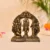 Metal Ram Darbar Idol with Hanuman Statue for Home Temple, Pooja Room, Decorative Hindu God Murti, Antique Finish Religious Showpiece (10x5x10cm, 300g)