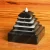 Polyresin Smoke Backflow Fountain Cone Incense Holder Showpiece Figurine Pyramid Smoke Fountain, Backflow Waterfall, Incense Holder – Black