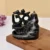 Ceramic Om Shape Backflow Cone Incense Burner for Home Decor, Gifts with 30 Smoke Cones