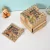 Wooden Gemstone Tea Cup Coaster Set With Drawer (6 Tea Coasters, 1 Holder Set)